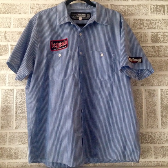 Men's Throttle Threads Pit/Shop Shirt Size xl - Picture 2 of 4